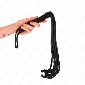 CHICOTE BDSM KINK CORDA (PRETO) | 53 CM - Image 5