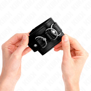 ALGEMAS BDSM 3 ANILHAS D (PRETO) | 17.5-25 CM X 6 CM - Image 3