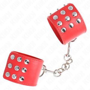 ALGEMAS BDSM KINK FECHO A PRESSÃO (VERMELHO) | 19-24 CM X 5.5 CM - Image 2