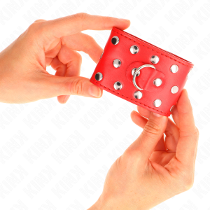 ALGEMAS BDSM TACHAS FECHO A PRESSÃO (VERMELHO) | 19-24 CM X 5.5 CM - Image 3
