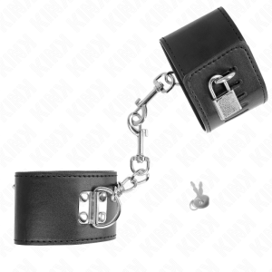 ALGEMAS BDSM COM CADEADO (PRETO) | 16-23 CM X 5.5 CM - Image 2