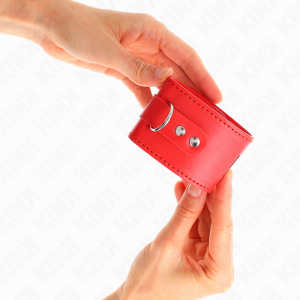 ALGEMAS BDSM COM CADEADO (VERMELHO) | 16-23 CM X 5.5 CM - Image 3