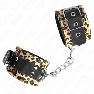 ALGEMAS BDSM COURO ESTILO LEOPARDO | 18-29 CM X 5.5 CM - Image 2