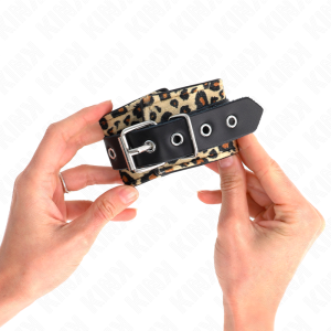 ALGEMAS BDSM COURO ESTILO LEOPARDO | 18-29 CM X 5.5 CM - Image 3