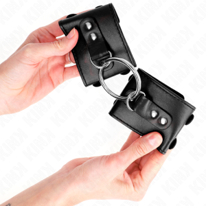ALGEMAS BDSM ANILHA E TACHAS (PRETO) | 17-22 CM X 6.5 CM - Image 3