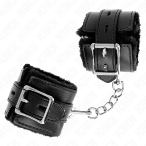 ALGEMAS BDSM FORRADAS FUROS QUADRADOS (PRETO / PRETO) | 17-29 CM X 6 CM - Image 2
