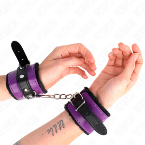 ALGEMAS BDSM FORRADAS (PRETO / ROXO) | 17-29 CM X 6 CM - Image 4
