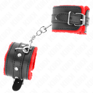 ALGEMAS BDSM FORRADAS (VERMELHO / PRETO) | 17-29 CM X 6 CM - Image 2