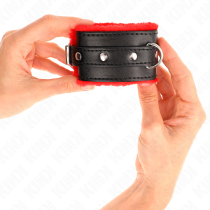 ALGEMAS BDSM FORRADAS (VERMELHO / PRETO) | 17-29 CM X 6 CM - Image 4