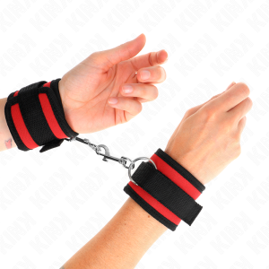 ALGEMAS BDSM NYLON #2 (VERMELHO / PRETO) | 18-35 CM X 6 CM - Image 4
