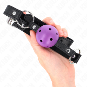 MORDAÇA BDSM BOLA OCA #1 (ROXO) - Image 4
