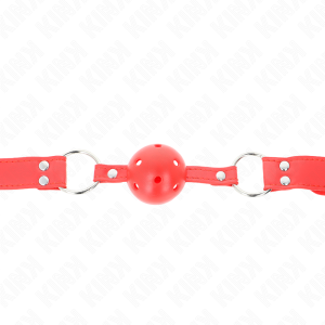 MORDAÇA BDSM BOLA OCA (VERMELHO) - Image 3