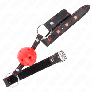 MORDAÇA BDSM BOLA OCA #2 (VERMELHO) - Image 2