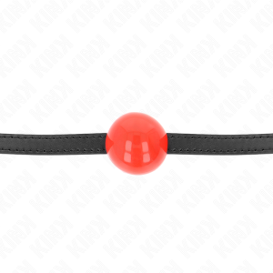 MORDAÇA BDSM BOLA SÓLIDA SIMPLES (VERMELHO) - Image 3