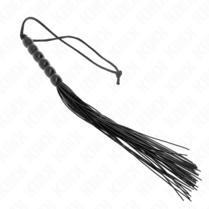 MINI CHICOTE BDSM KINK SILICONE (PRETO) | 26 CM - Image 2