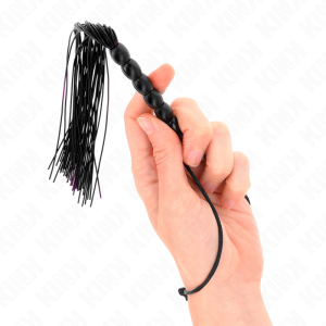 MINI CHICOTE BDSM KINK SILICONE (PRETO) | 26 CM - Image 4