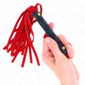 MINI CHICOTE BDSM KINK CAMURÇA (VERMELHO) | 30 CM - Image 3