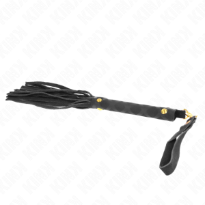 MINI CHICOTE BDSM KINK CAMURÇA (PRETO) | 30 CM - Image 5