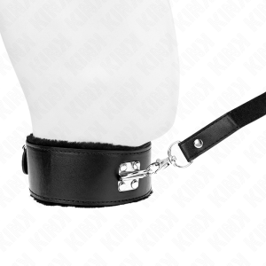 COLEIRA BDSM TACHAS COM TRELA 116 CM #4 (PRETO) | 40-48 CM X 6 CM - Image 3
