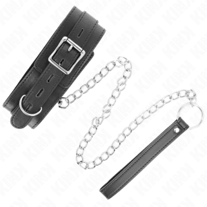COLEIRA BDSM COM TRELA 65 CM (PRETO) | 54 X 4.5 CM - Image 5