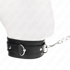 COLEIRA BDSM COM TRELA 65 CM (PRETO) | 54 X 4.5 CM - Image 3