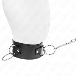 COLEIRA BDSM COM TRELA 65 CM 3 ANÉIS #2 | 36-43 CM X 5 CM - Image 2