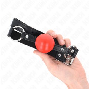 MORDAÇA BDSM BOLA TPE (VERMELHO) - Image 4