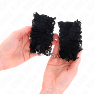 ALGEMAS BDSM ELÁSTICAS DE RENDA (PRETO) - Image 4