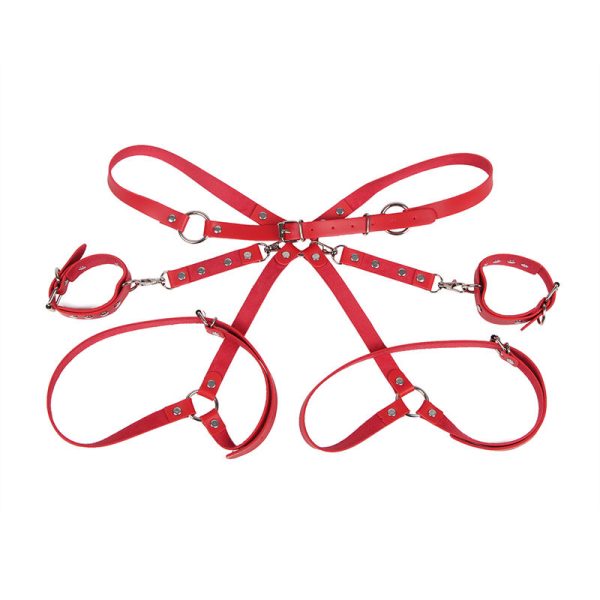 CINTURÃO COM ALGEMAS BONDAGE 953690 (VERMELHO) | T. ÚNICO 3 CINTURÃO COM ALGEMAS BONDAGE 953690 (VERMELHO) | T. ÚNICO