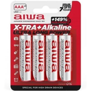 AIWA - X-TRA ALKALINE PILA ALCALINA AAA LR03 BLISTER*4 - Image 1