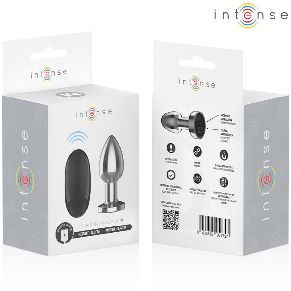 PLUG ANAL VIBRATÓRIO INTENSE | TAMANHO M