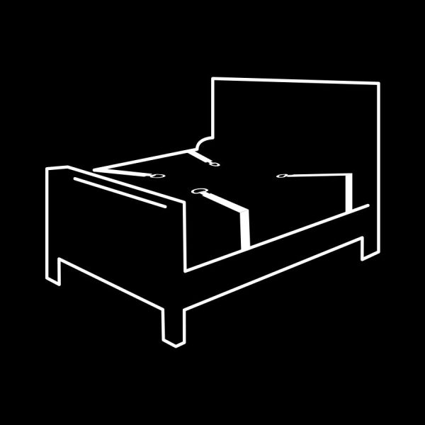 SET DE ALGEMAS E CORREIAS PARA CAMA FETISH 2 SET DE ALGEMAS E CORREIAS PARA CAMA FETISH