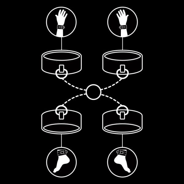 ALGEMAS PARA MÃOS E TORNOZELOS FETISH 2 ALGEMAS PARA MÃOS E TORNOZELOS FETISH