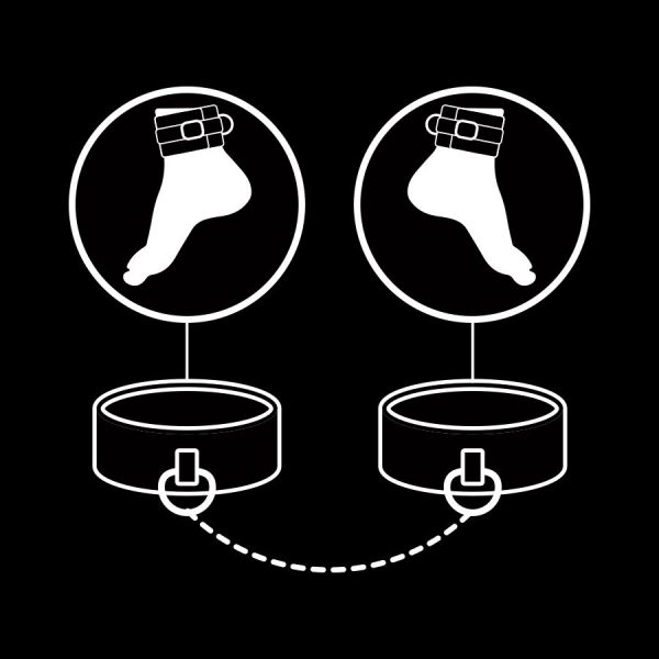 ALGEMAS DE TORNOZELOS COURO VEGANO FETISH 7 ALGEMAS DE TORNOZELOS COURO VEGANO FETISH