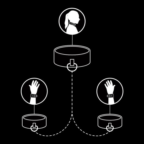 ALGEMAS PESCOÇO E PULSOS FETISH #1