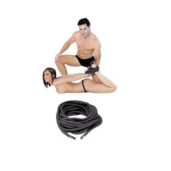 CORDA BDSM DE SEDA (PRETO) | 10 M