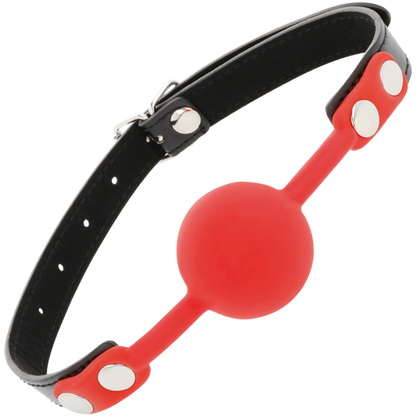 MORDAÇA BDSM SILICONE DARKNESS (VERMELHO)