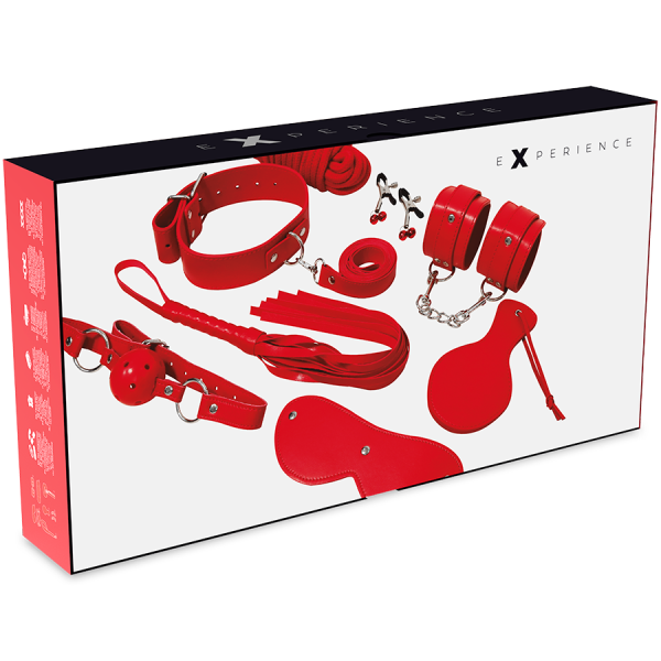 KIT DE ACESSÓRIOS BDSM EXPERIENCE (VERMELHO) 1 KIT DE ACESSÓRIOS BDSM EXPERIENCE (VERMELHO)