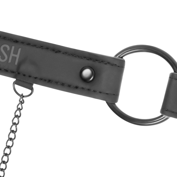 MORDAÇA BDSM COM PINÇA PARA OS MAMILOS