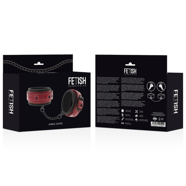 ALGEMAS DE TORNOZELOS COURO VEGANO FETISH DARK ROOM