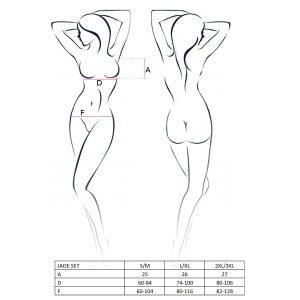 CONJUNTO DE 2 PEÇAS JADE (PRETO) 6 CONJUNTO DE 2 PEÇAS JADE (PRETO) - Image 3