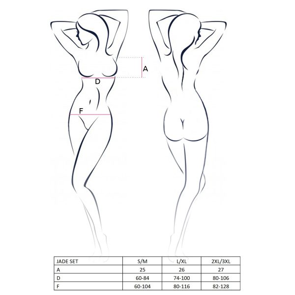 CONJUNTO DE 2 PEÇAS JADE (PRETO) 2 CONJUNTO DE 2 PEÇAS JADE (PRETO)