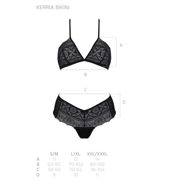 CONJUNTO DE 2 PEÇAS KERRIA BIKINI (PRETO)