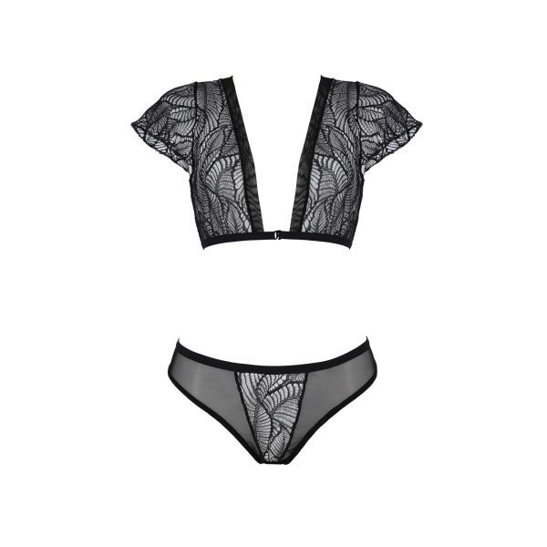CONJUNTO DE 2 PEÇAS LEAFA BIKINI (PRETO)