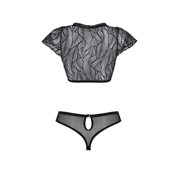 CONJUNTO DE 2 PEÇAS LEAFA BIKINI (PRETO)