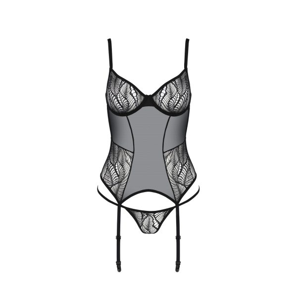 CORPETE E TANGA LEAFA (PRETO)