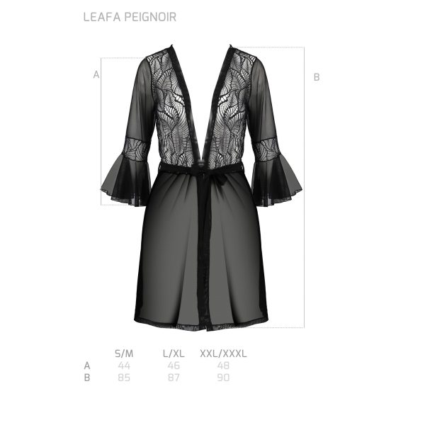 ROBE E TANGA LEAFA (PRETO)
