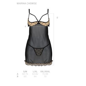 CAMISA DE NOITE E TANGA MARTINA (BEGE) - Image 5