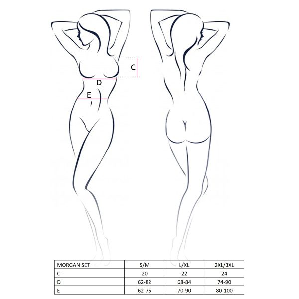 CONJUNTO DE 3 PEÇAS MORGAN (PRETO) 2 CONJUNTO DE 3 PEÇAS MORGAN (PRETO)