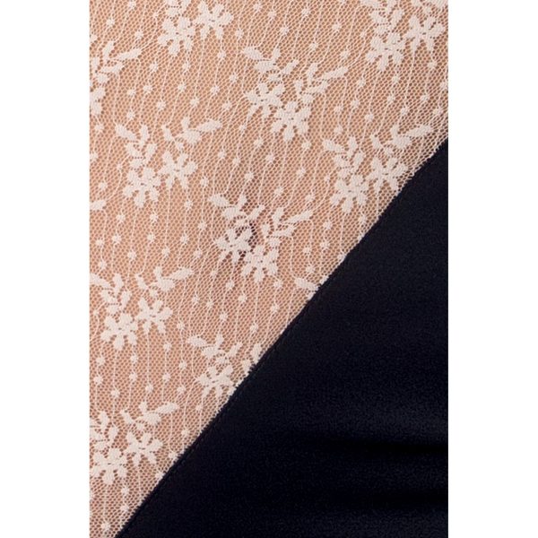 CAMISA DE NOITE E TANGA NEA (PRETO)